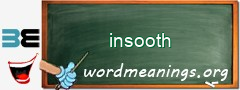 WordMeaning blackboard for insooth